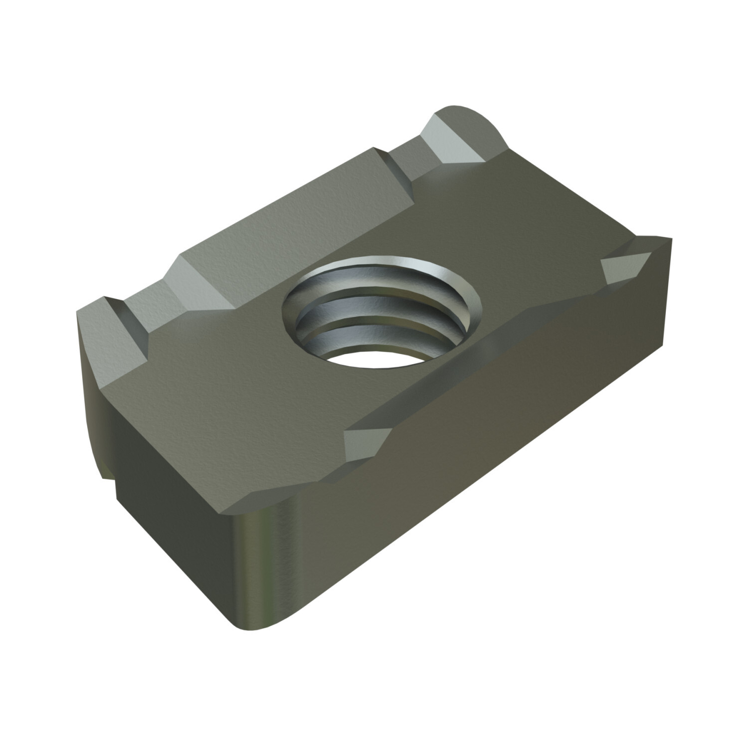 UNISTRUT CHANNEL NUT, 1/4"-20, 0.406x 0.135x 0.694, NO SPRING, EG