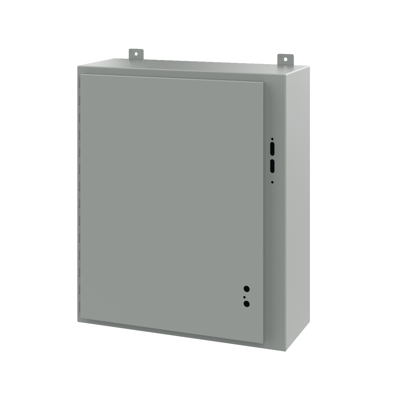 Disconnect Enclosure without Handle Type 12, 30.00x25.38x10.00, Gray, Steel