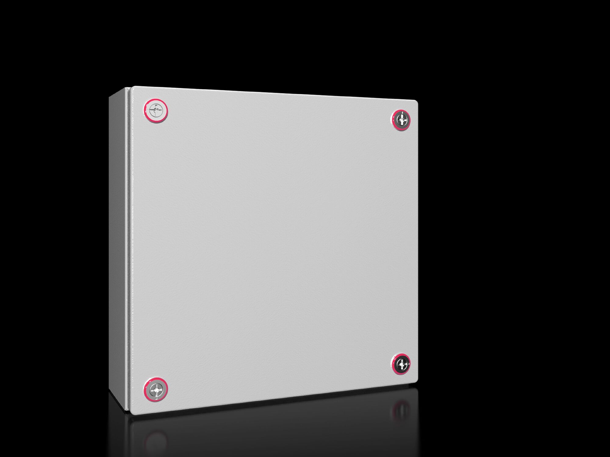 KX Terminal box, WHD: 300x300x120 mm, carbon steel, without mounting plate, with cover, without gland plate