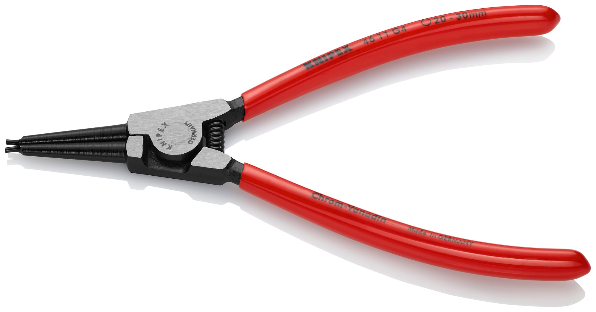 Circlip Pliers for Grip Rings, 7 1/4 in., Plastic coating, 1/8 in. Tips