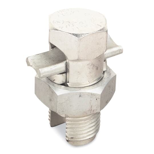Type APS Tin-Plated Aluminum Dual-Rated Split-Bolt Connector for Use on Copper, Aluminum Conductors.  Conductor Range for Equal Main and Tap 4-10 Str.