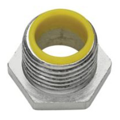 1061 Insulated Threaded NPSM Conduit Bushed Nipple, 6 in, For Use With Rigid and IMC Conduits, Malleable Iron