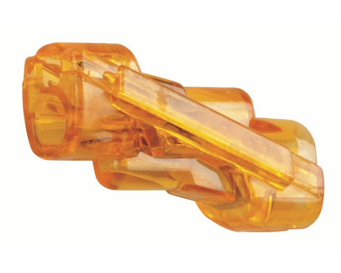 IDEAL, Wire Connector, SpliceLine, In-Line, Wire Size: 12 AWG - 20 AWG Solid, 12 AWG - 16 AWG Stranded, Color: Orange, Voltage Rating: 600 V, Amperage Rating: 20 AMP, Temperature Rating: 105 DEG C, Wire Type: Solid, Stranded, Model: 42