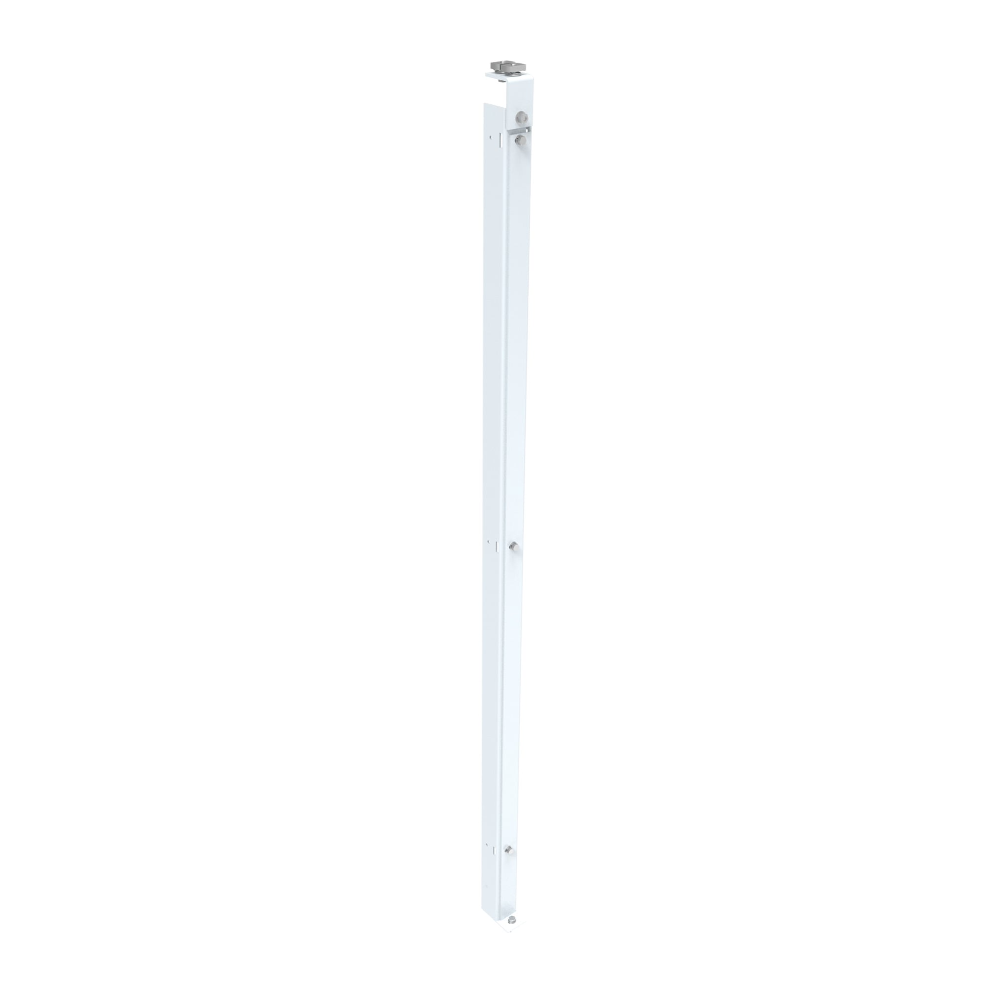 Center Panel Support for Free-Stand Two-Door Enclosure, fits A=90, White, Steel
