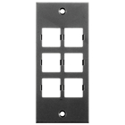 Floor and Wall Boxes, MULTI-CONNECT System, Face Plate, Screw Mount, LUCENT, Black