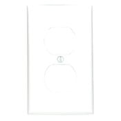 1-Gang Duplex Device Receptacle Wallplate, Standard Size, Thermoplastic Nylon, Device Mount, Hot Stamped "Isolated Ground", Orange