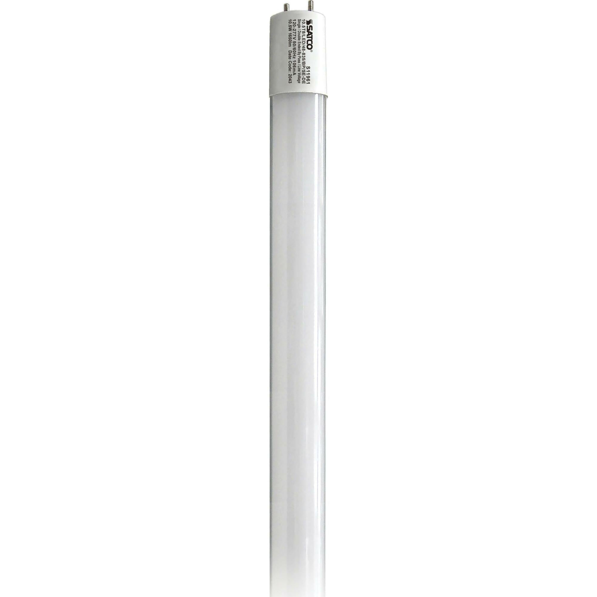 10.5W T8 LED - 4Ft - 3500K - G13 Base - 50K Hours - 1700L - Type B - Ballast Bypass - Single or Double Ended Wiring