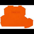 End plate; 0.7 mm thick; orange