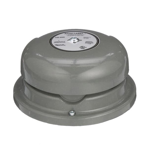 Audio Warning Device, Bell, Vibrating, Continuous, 120VAC Sup, 0.07A, 92dB, 60Hz
