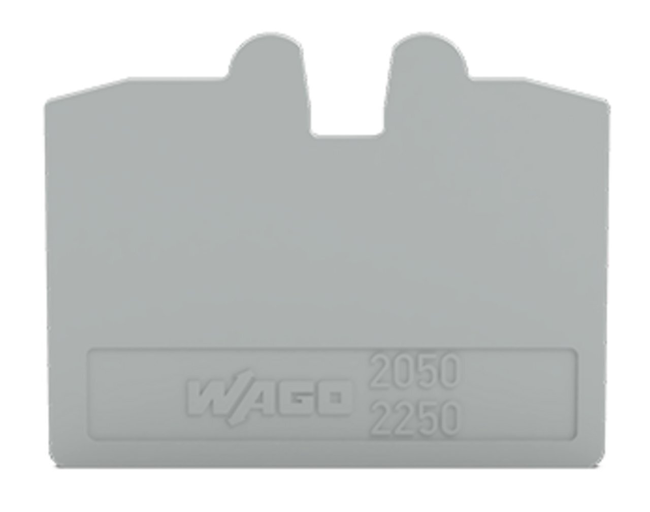End and intermediate plate; 1.1 mm thick; gray