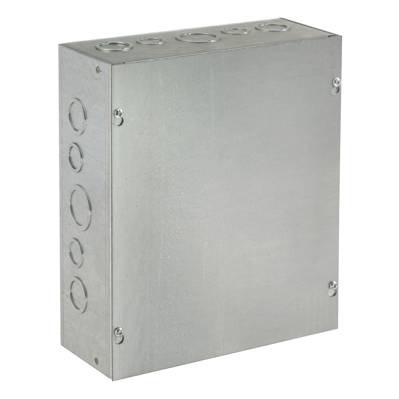 Screw-Cover Enclosure Type 1 with Knockouts, 10x8x6, Galvanized, Steel