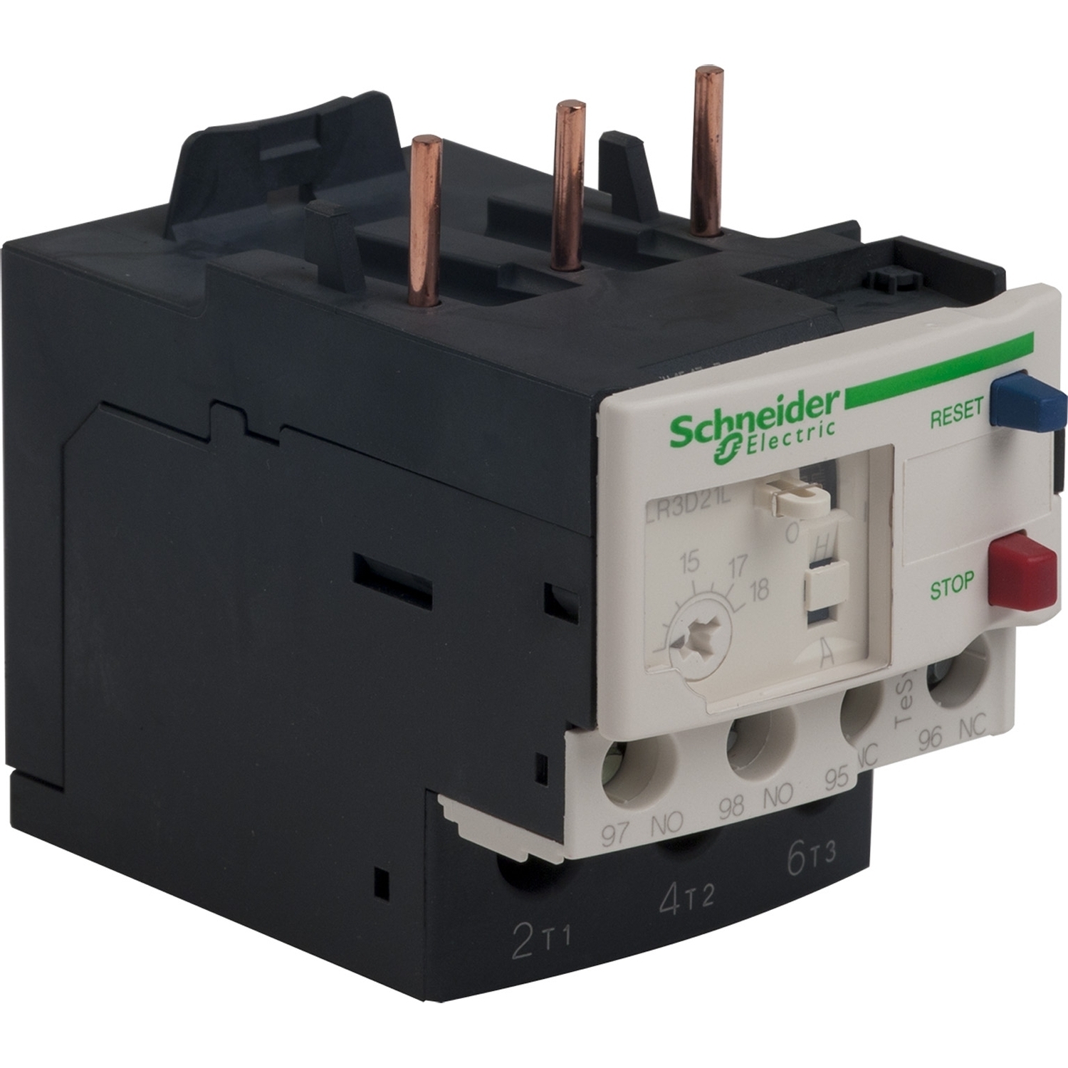 Thermal overload relay, TeSys Deca, 690VAC, 12 to 18A, 1NO+1NC, class 20, for unbalanced loads