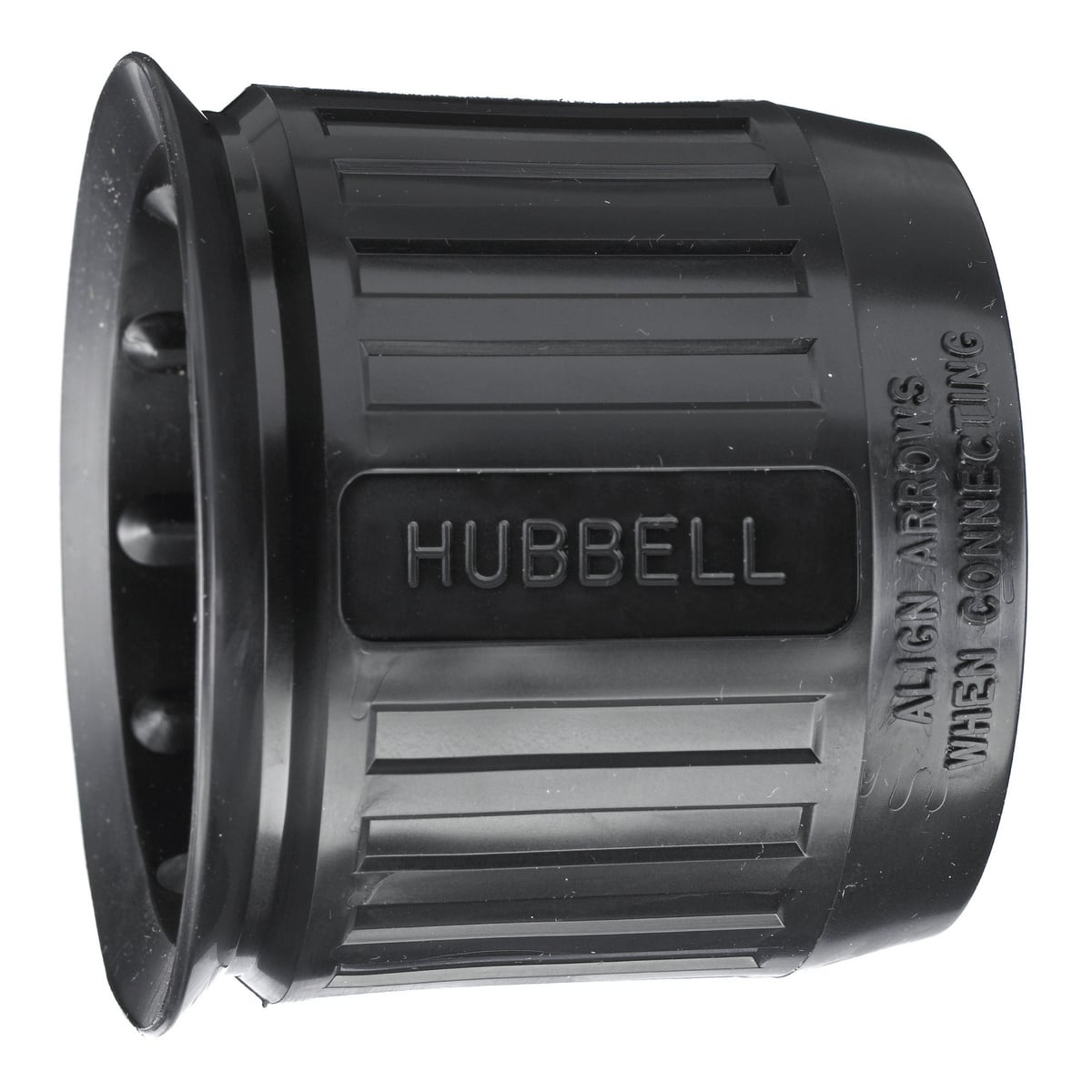 Industrial Mini boot for 4 wire 30A Hubbellock plug, Non-NEMA, Not UL Listed or CSA Certified