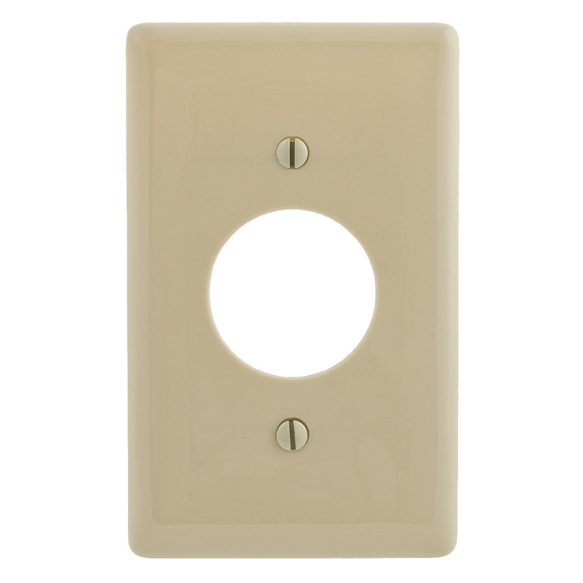 Twist-Lock Devices, Wallplates, 1-Gang, Accessories for 15 Amp  2 and 3 Wire Devices, Nylon, smooth, Ivory