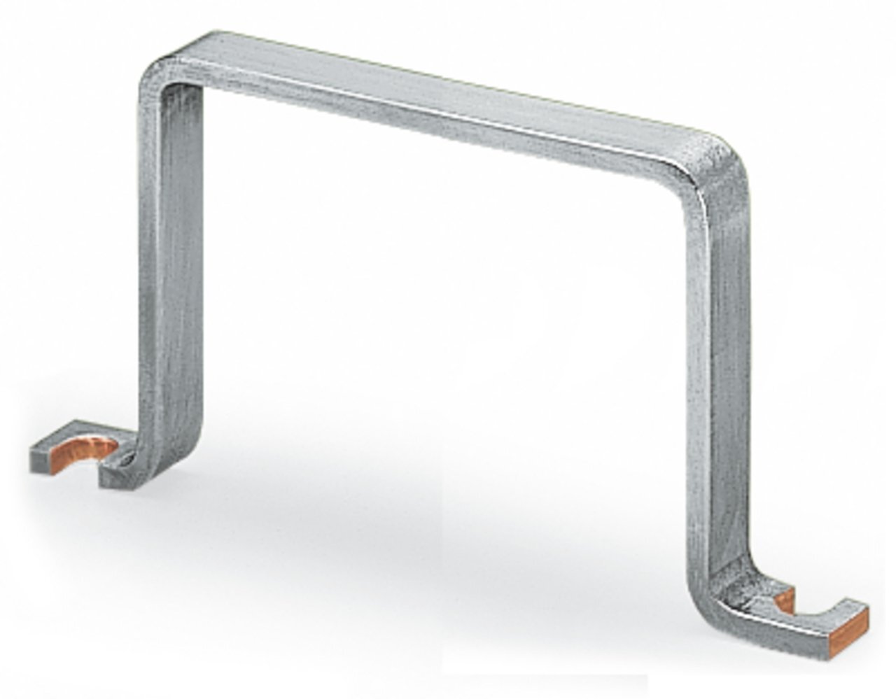 U-shaped busbar; Cu 10 mm x 3 mm; for 5 I/O; suitable for 750 Series I/O modules; silver-colored