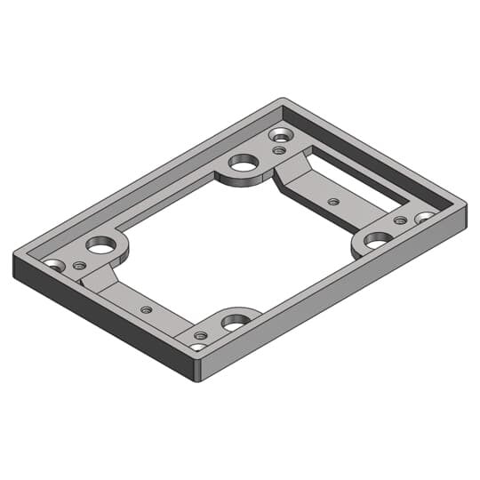 Aluminum tile flange.
