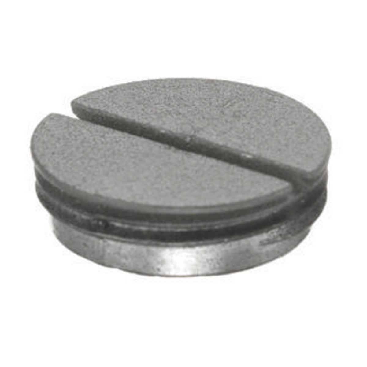 In-Floor Delivery Systems, SystemOne, Round Flush Floorboxes, Replacement Accessory, Flush Threaded Plug, ", Gray Finish