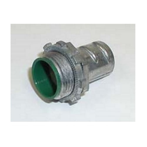 Connector, Screw-In, Zinc Die Cast, 105 Degree C Insulated Throat, Flex Size 2 Inch