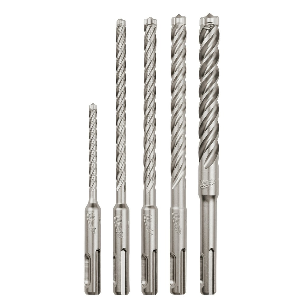 5-Piece MX4 4-Cutter SDS-Plus Rotary Hammer-Drill Bit Kit