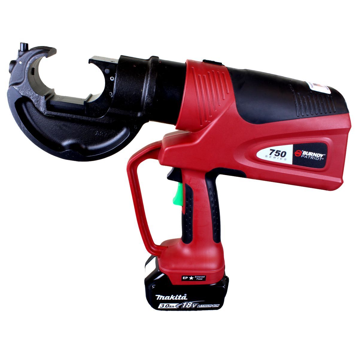 PAT750 12T C-Head Battery Crimper, 3Ah Li-ion, AC, Hard Case.