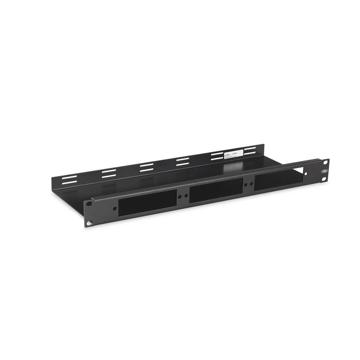 Fiber Optic, Rack Mount Panel, 1 Rack Unit, 3 FSP Openings with Cable Management, Unloaded.