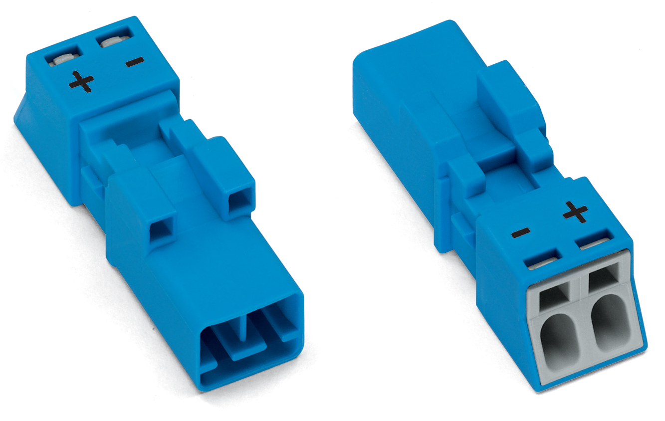 Plug; 2-pole; Cod. I; 1,50 mm; blue