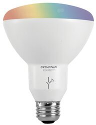 OBS73739 SYLVANIA SMART+ LED BR30 lamp, 11W 90CRI, 800lm,dimmable full color tunable RGBW with white range 2700K 6500K, 20000hour
