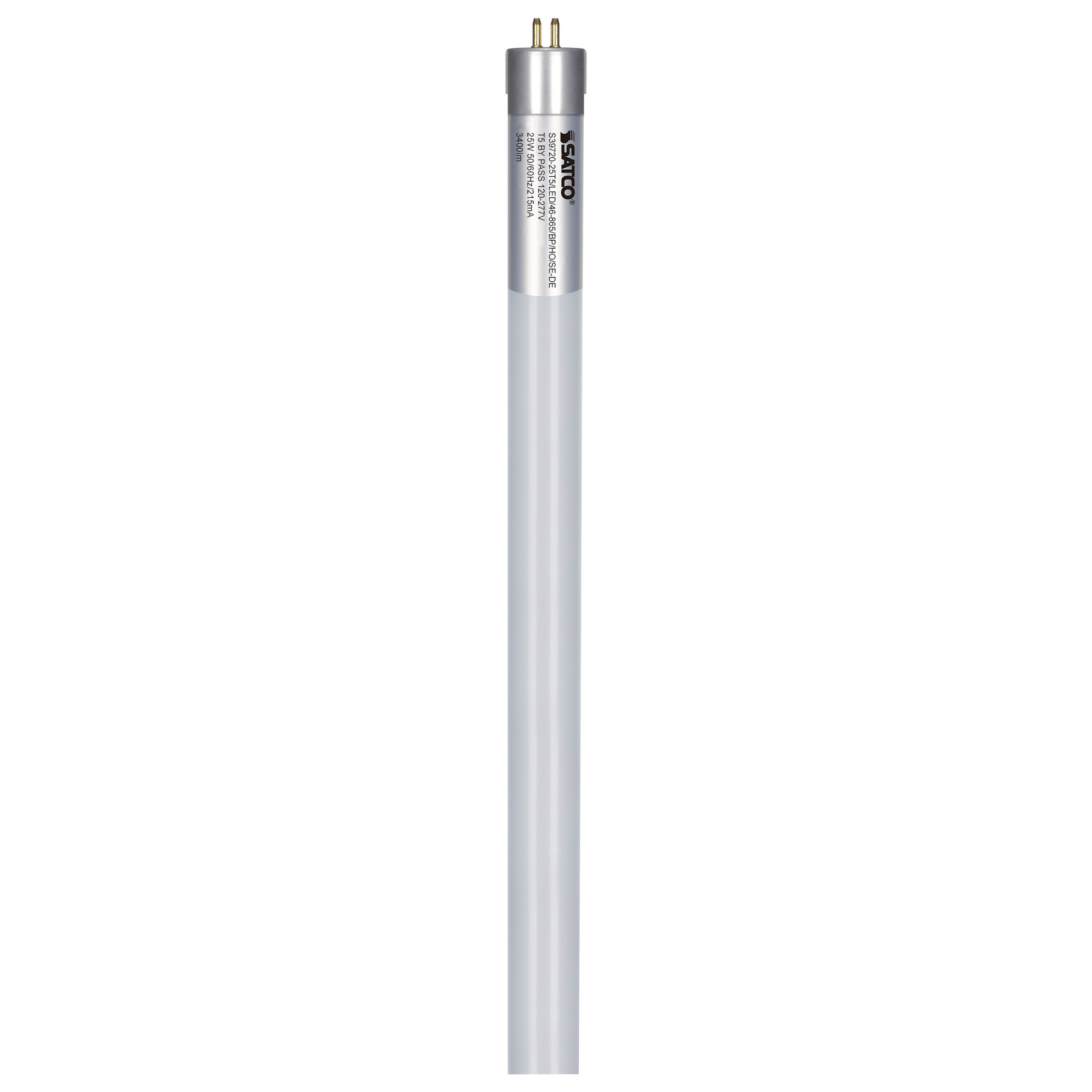 25W T5 LED G5 Base - 6500K - 50K Hours - 3400L 120-277V - Type B Ballast Bypass - 1/2-Ended Wiring