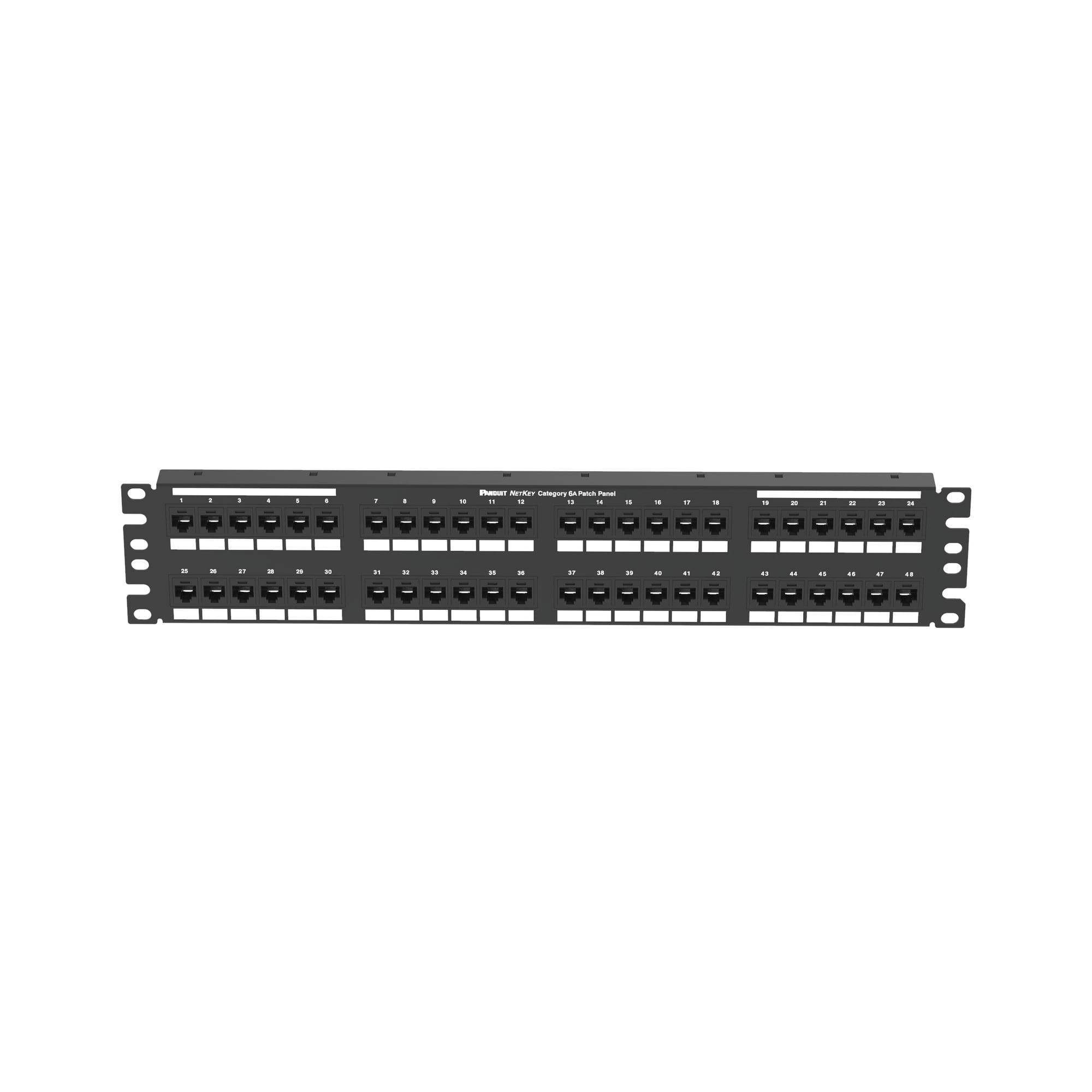 NK Punchdown Patch Panel, Cat 6A, Flat, 