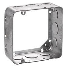 4 11/16 SQUARE EXTENSION RING 2 1/8 DEEP W/ 1/2 AND 3/4 KNOCK OUT