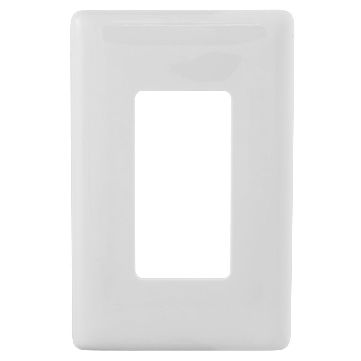WALLPLATE 1G DEC SNAP-ON,WHITE