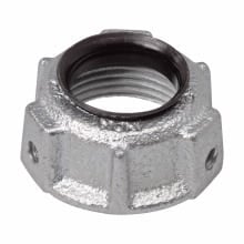 Eaton Crouse-Hinds series throat bushing, Rigid/IMC, Insulated, Malleable iron, 105C, Threaded, 3"