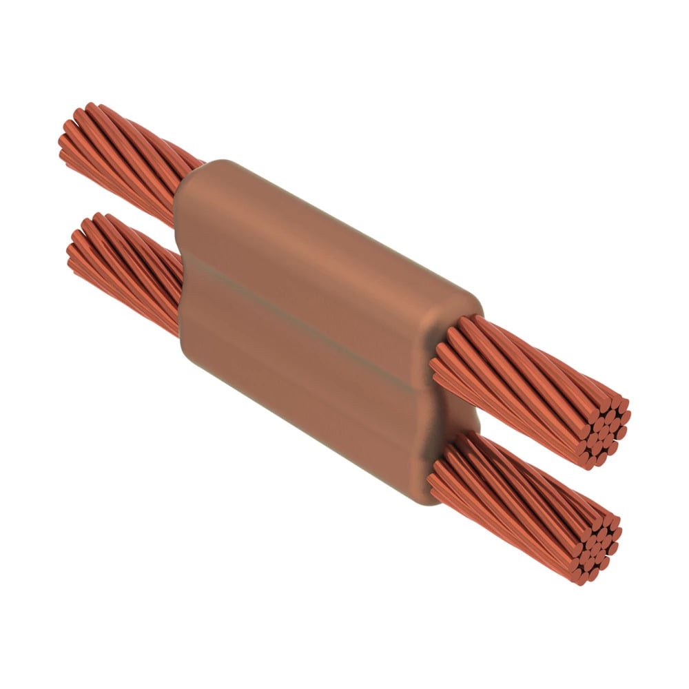 Cable to Cable, PT, #2 Solid, 0.257" Conductor 1 OD, #6 Concentric, 0.184" Conductor 2 OD