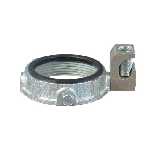 Grounding Bushing, Series: GIB-L-AC, 6 AWG to 250 kcmil AC Cable Size, 3-1/2 in Trade, Insulated Insulated/Non-Insulated, 302 deg F, Malleable Iron, Zinc Electroplated Finish, 4.5 in Dia x 1 in H Dimensions