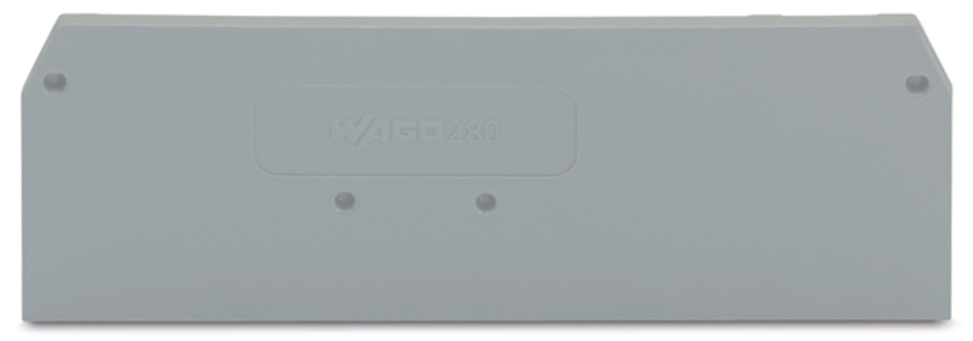 End and intermediate plate; 2.5 mm thick; gray