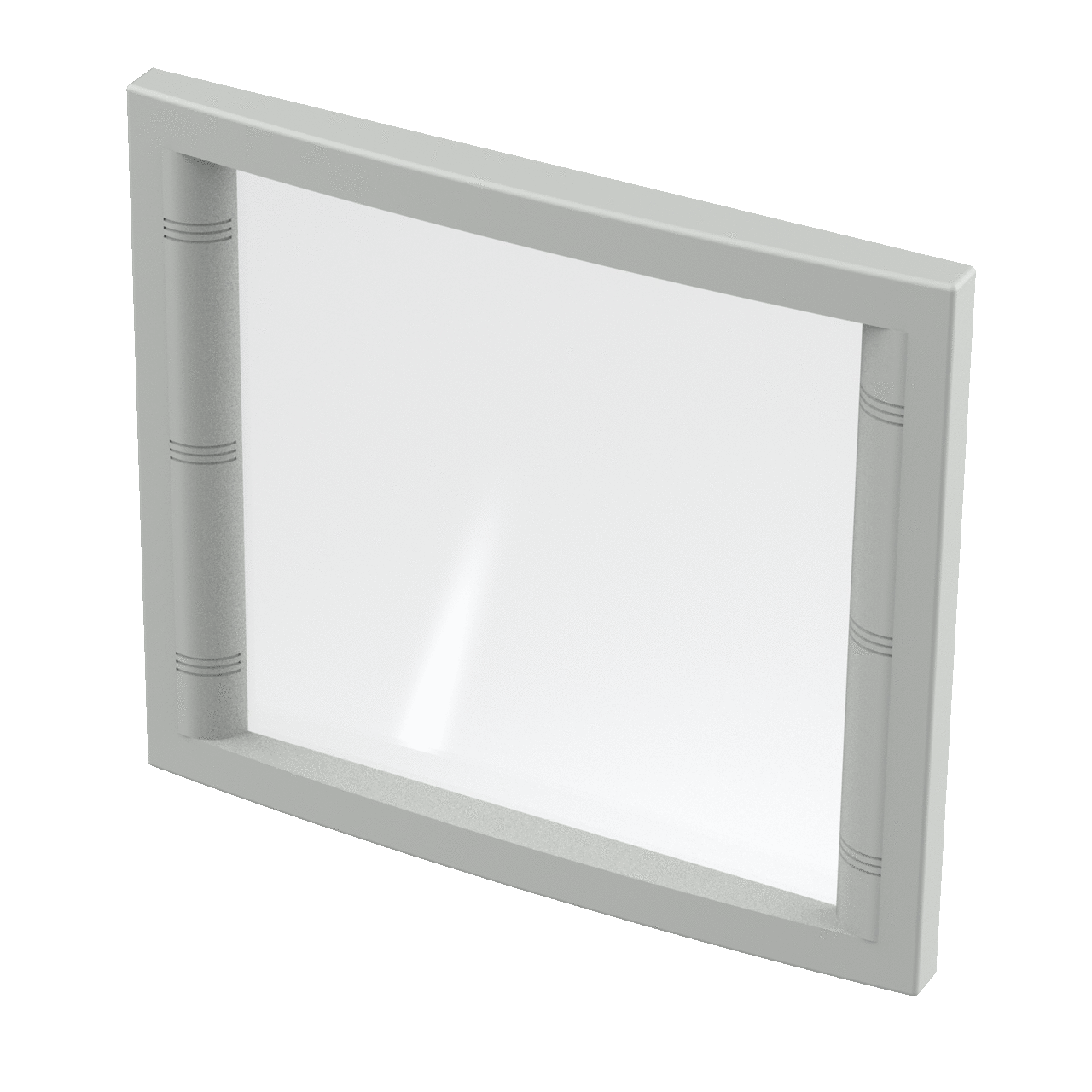Concept Fixed Window Kit, Type 4, fits 550x570mm, Gray, Aluminum