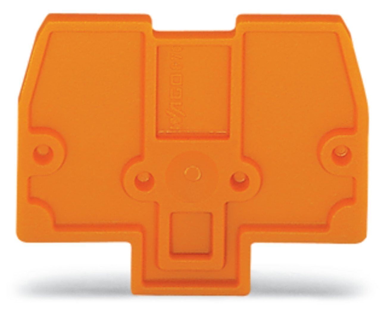 End and intermediate plate; 2 mm thick; gray