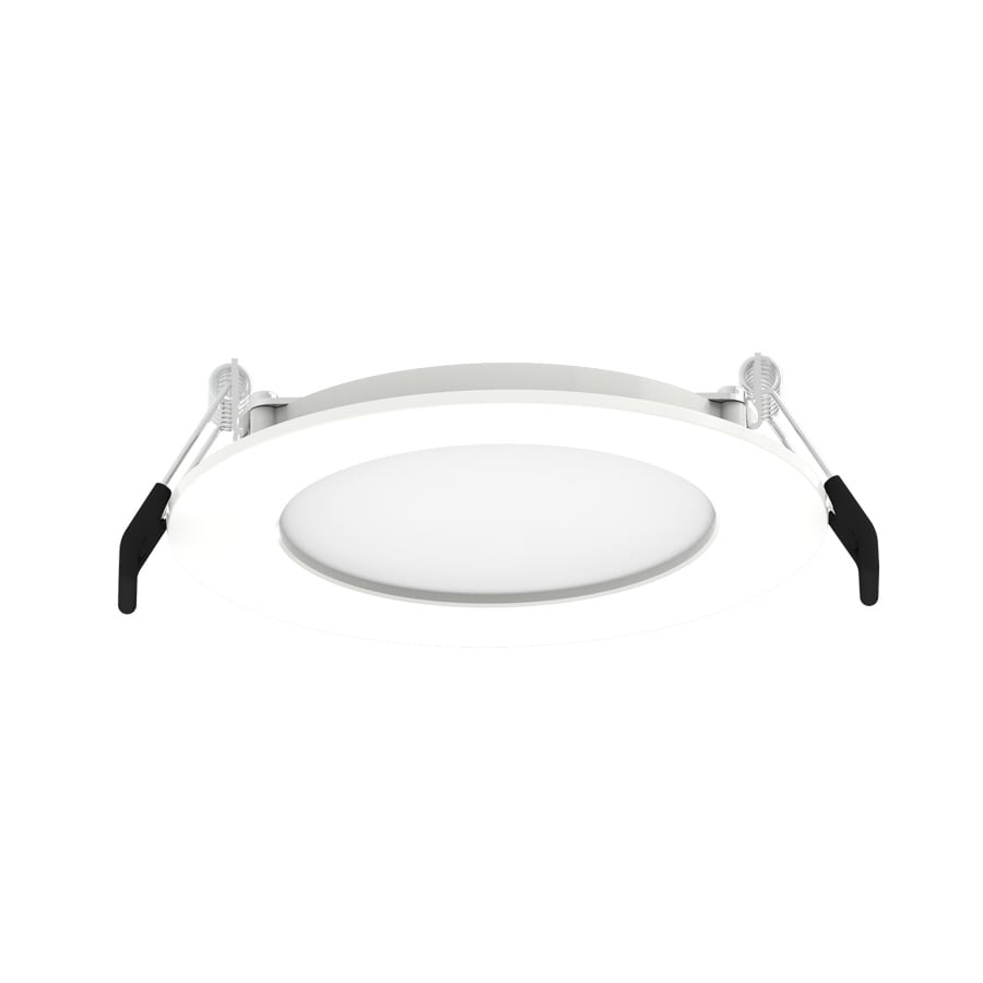 Recessed Downlights 650 Lumens Wafer Edge-Lit 9W 4 Inches Round 90CRI 3000K 120V White Smooth