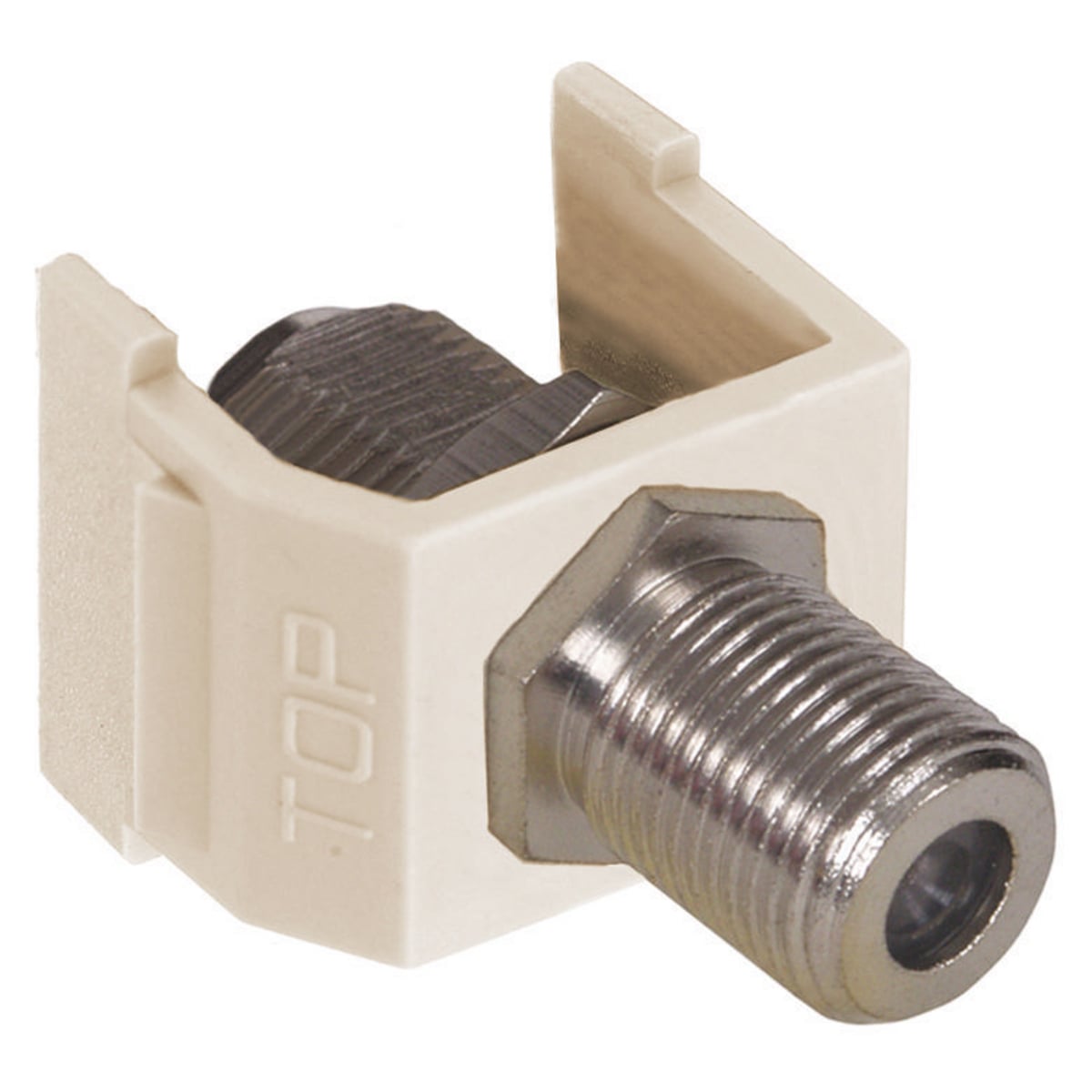 Net Select, Snap-Fit, With F Connector, Light Almond