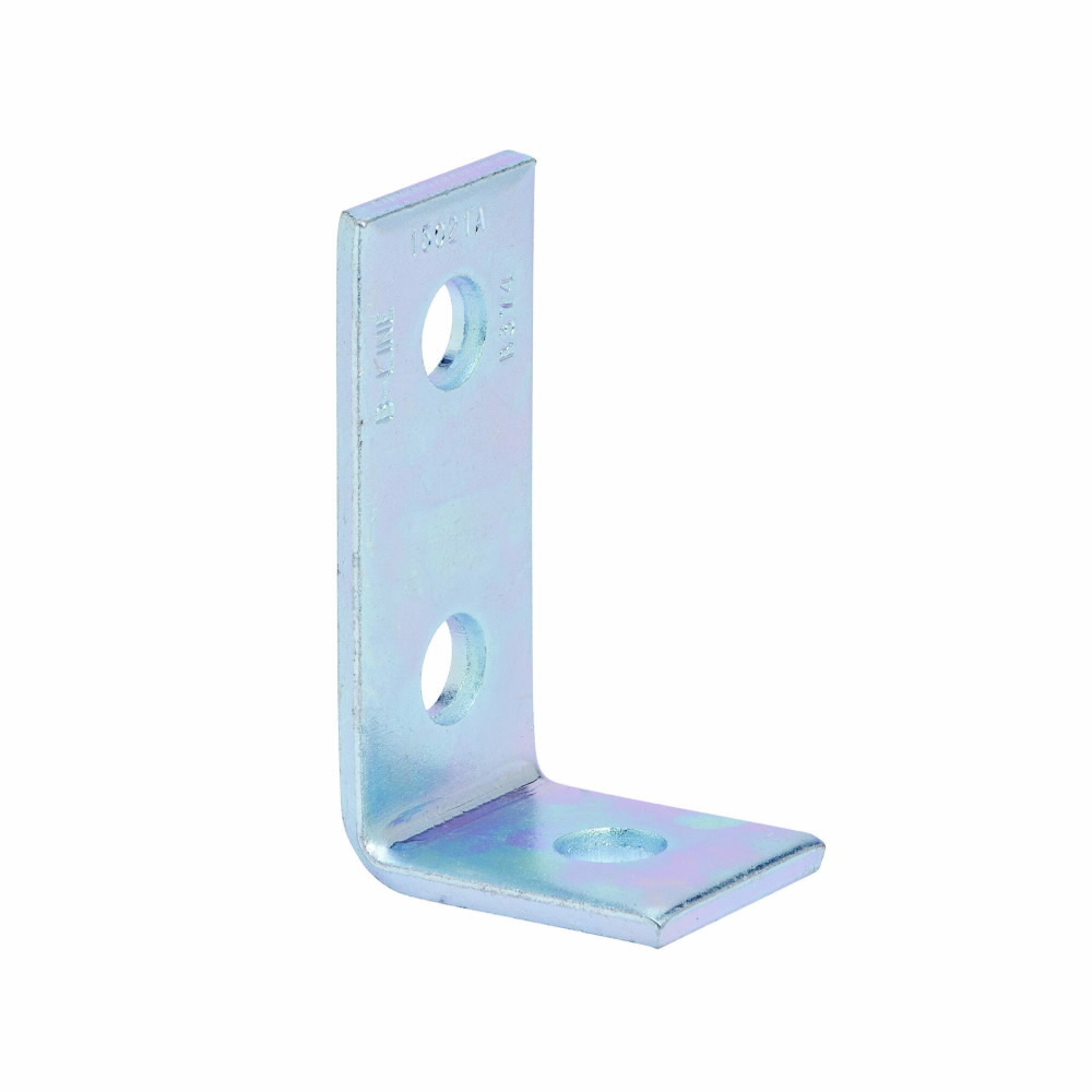 Eaton B-Line series corner angle, 3.75" H x 2.06" L x 1.62" W, Steel, Electro-plated