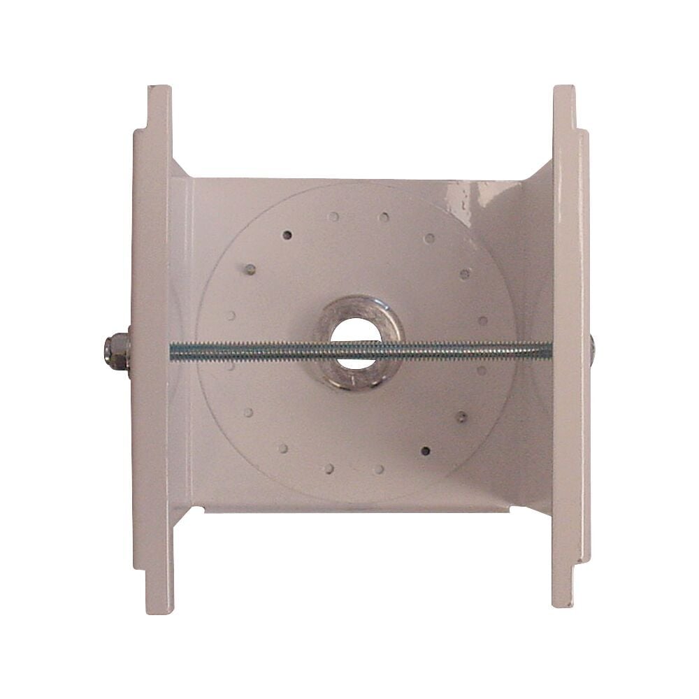 Tong style hanger bracket used for installing some hanging high bays
