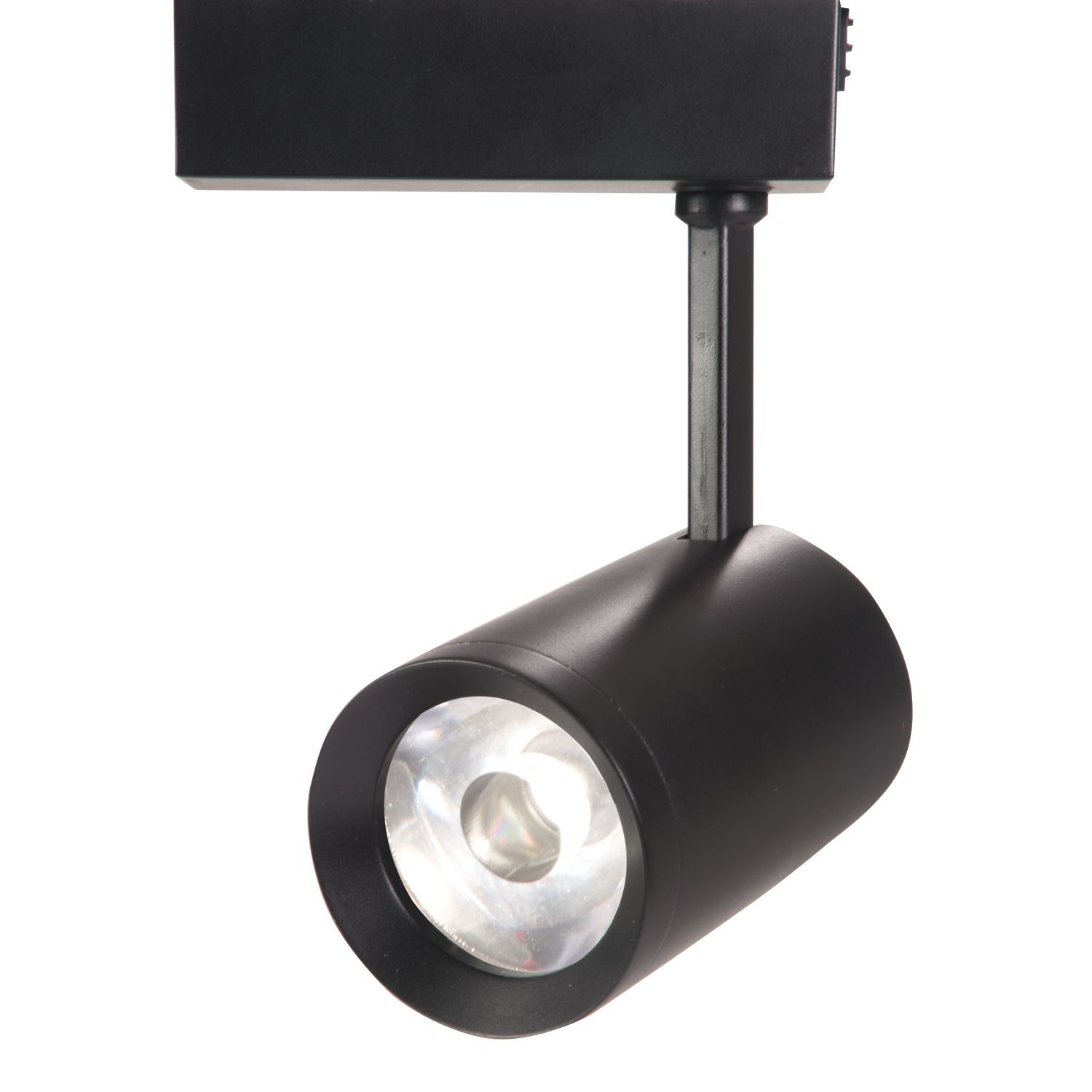 Halo and Lazer Power Trac, Mini LED Accent Cylinder, 800 lumens, Flood (38), 90, 3500K, Matte Black, 120V.