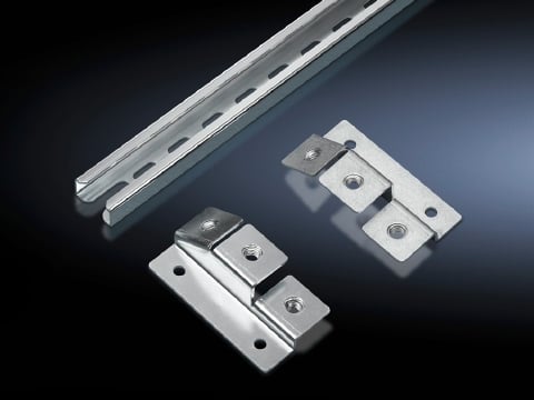 Cable clamp rails, C-section, for mounting plates, for TS, SE, CM, TP