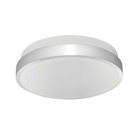 Skeet Xl 12In 12W, LED, 4000k, 120V Triac, Dimmable with round Deco Ring, White
