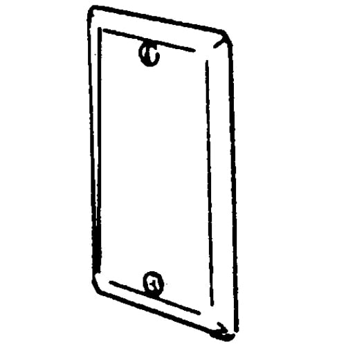 Features:Configuration Blank, For 4 X 2 1/8 IN Boxes, Standard:UL E18095, Material:Steel, Size:4 X 2.125IN