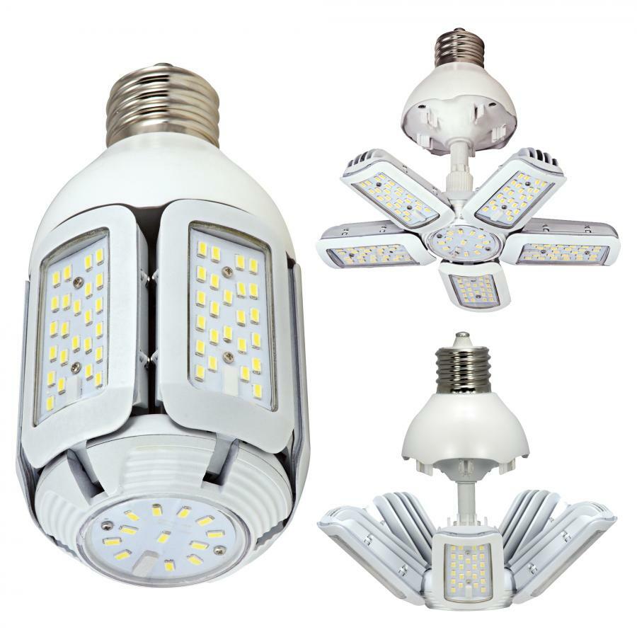 30 Watt LED HID Replacement - 2700K - Medium Base - Adjustable Beam Angle - 100-277 Volts