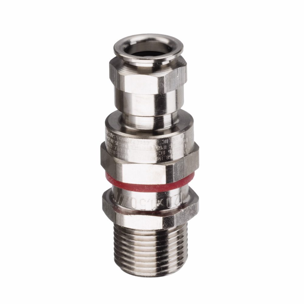Eaton ADE 1FC, Non-armoured Barrier, Nickel-plated Brass, 1/2", 2 (M), 6-12
