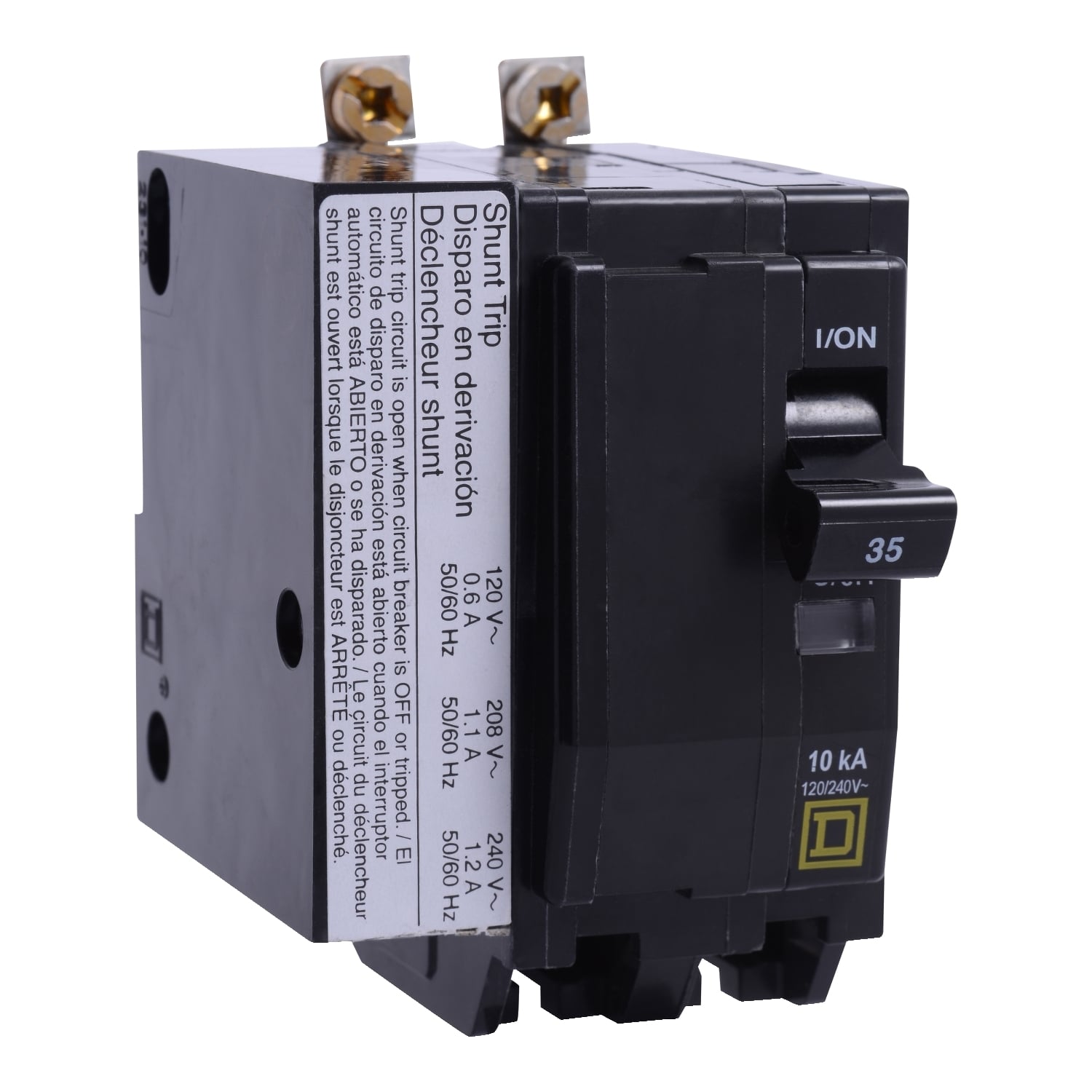 QOB2451021 Miniature Circuit Breaker, 45 Amp, 2 Pole, 120/240V