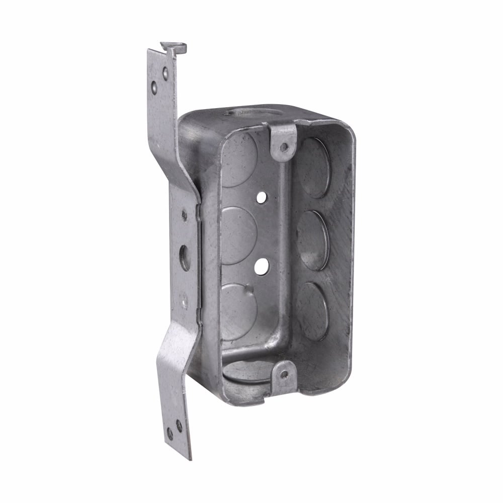 Eaton Crouse-Hinds series Utility Box, (3) 1/2", S, set 1/2", 1-7/8", Steel, (5) 1/2", 13.0 cubic inch capacity