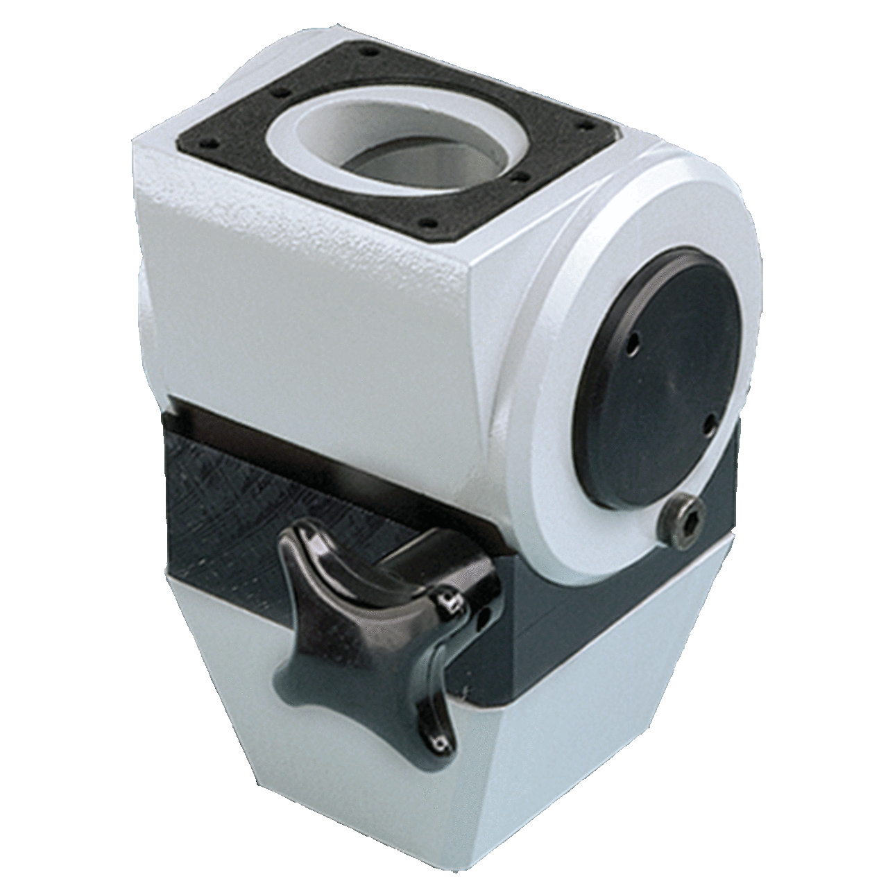 Compact Series 2 Swivel Tilt Straight, fits 45x60mm, Lt Gray, Aluminum